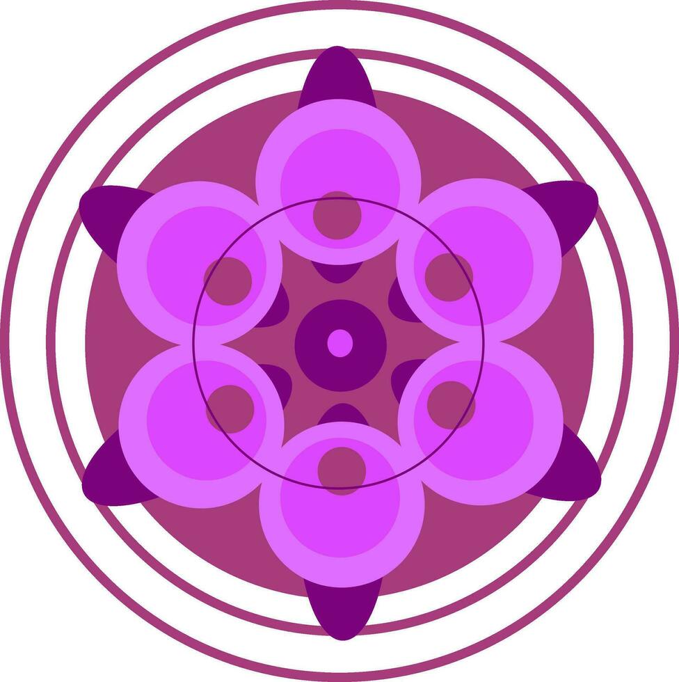 une rose Couleur mandala vecteur ou Couleur illustration