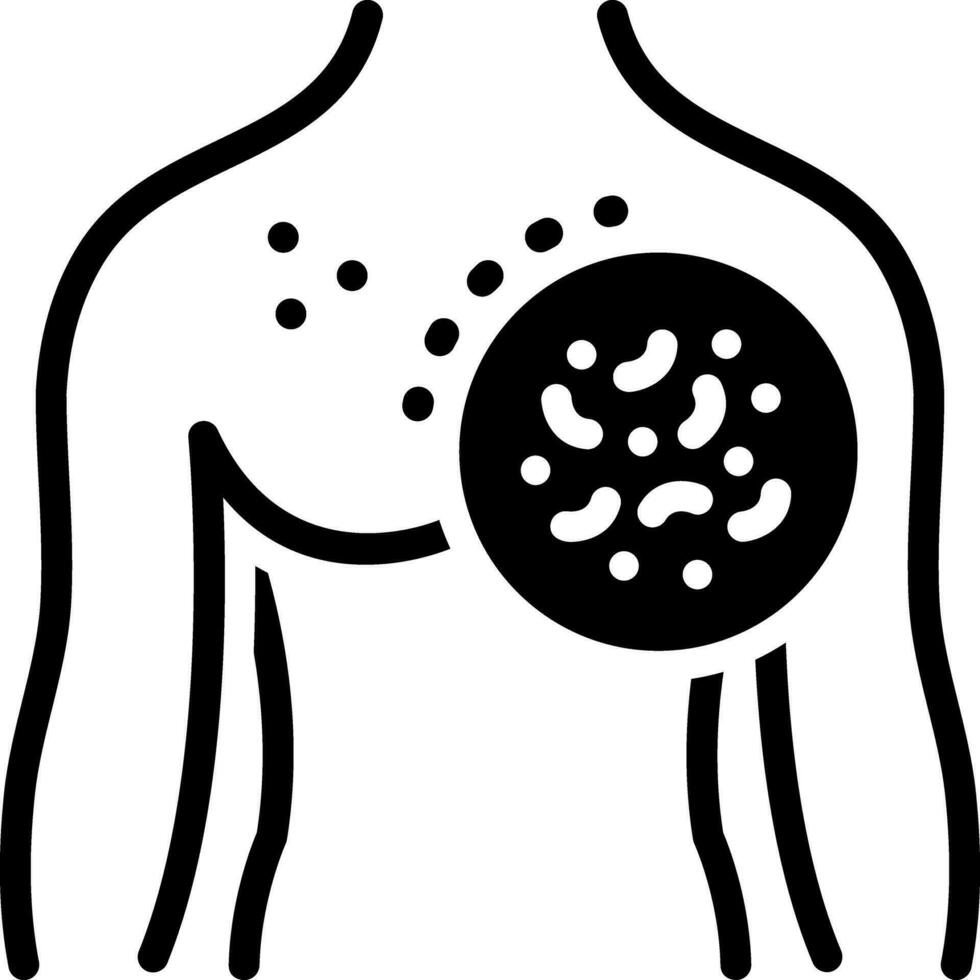 solide icône pour maladies vecteur