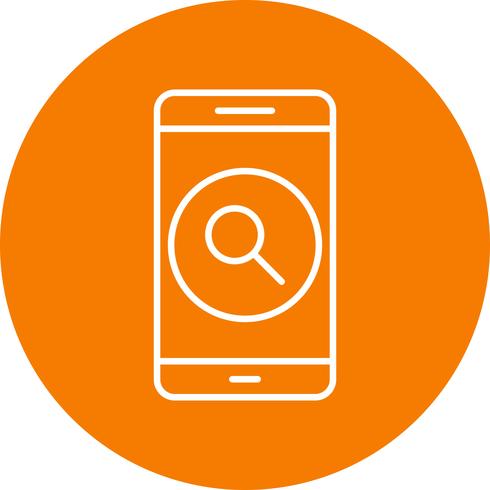 Icône de recherche Application mobile Vector