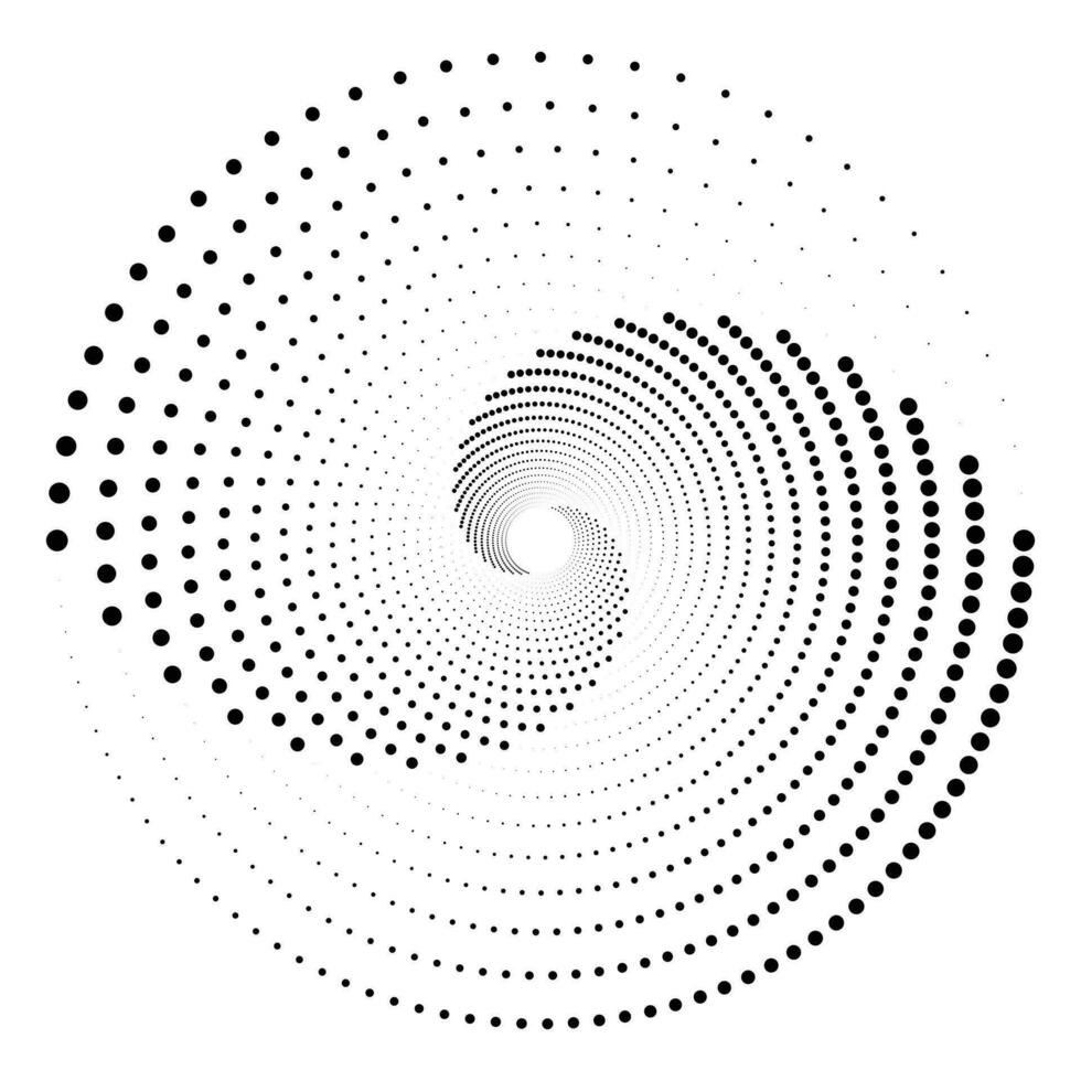 demi-teinte point Contexte modèle vecteur illustration. cercle dynamique forme monochrome pente à pois texture, s'estomper affligé recouvrir. conception pour affiche, couverture, bannière, maquette, autocollant, disposition