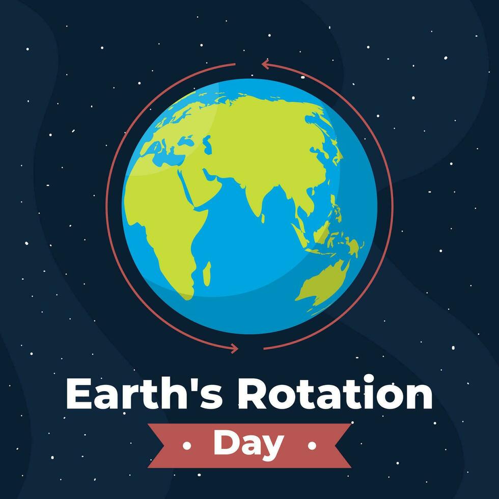 vecteur illustration la terre rotation journée. le journée de la terre rotation journée illustration vecteur Contexte. vecteur eps dix