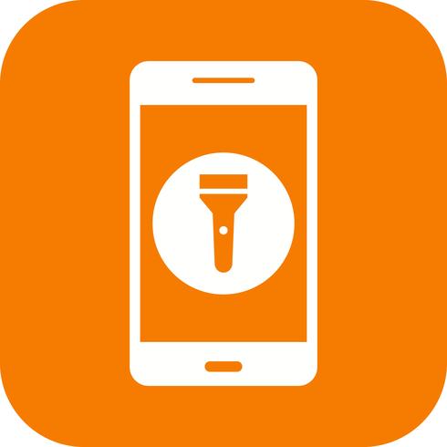 Icône de lumière Flash Application Mobile Vector