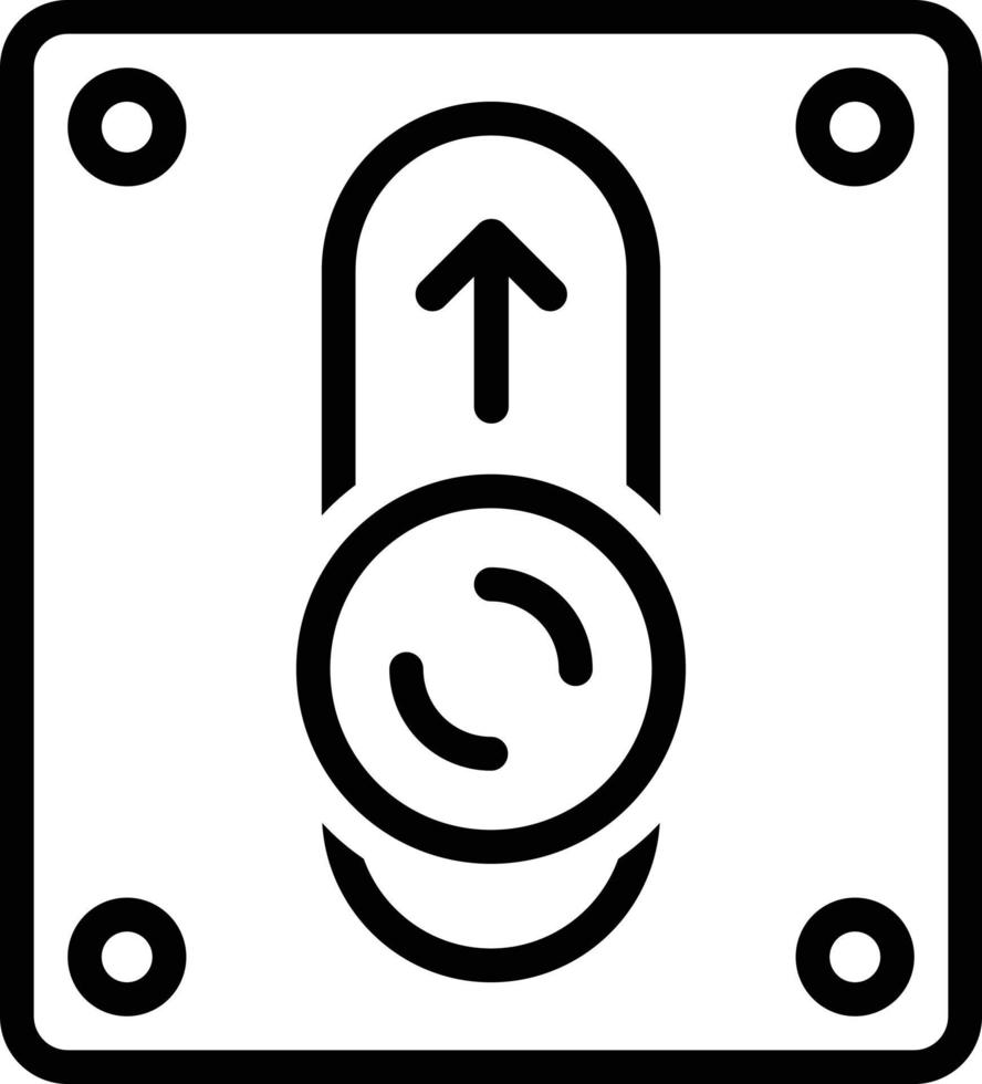 icône de ligne pour le commutateur vecteur