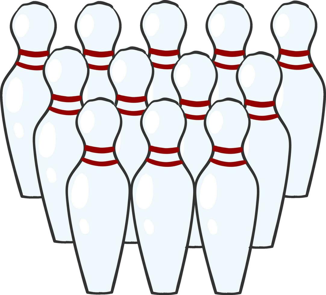 bowling épingles , vecteur ou Couleur illustration