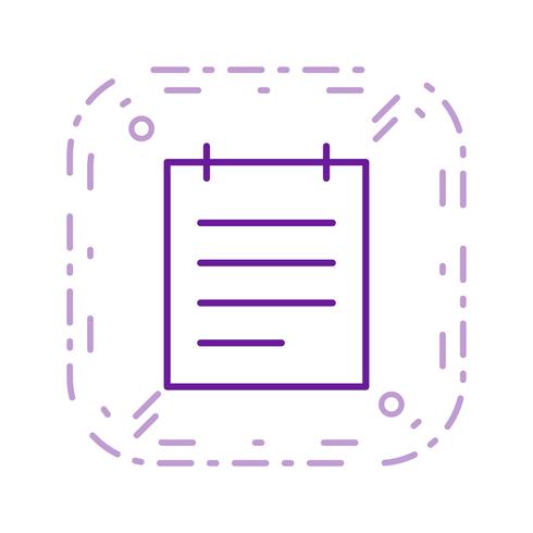 Notepad Vector Icon