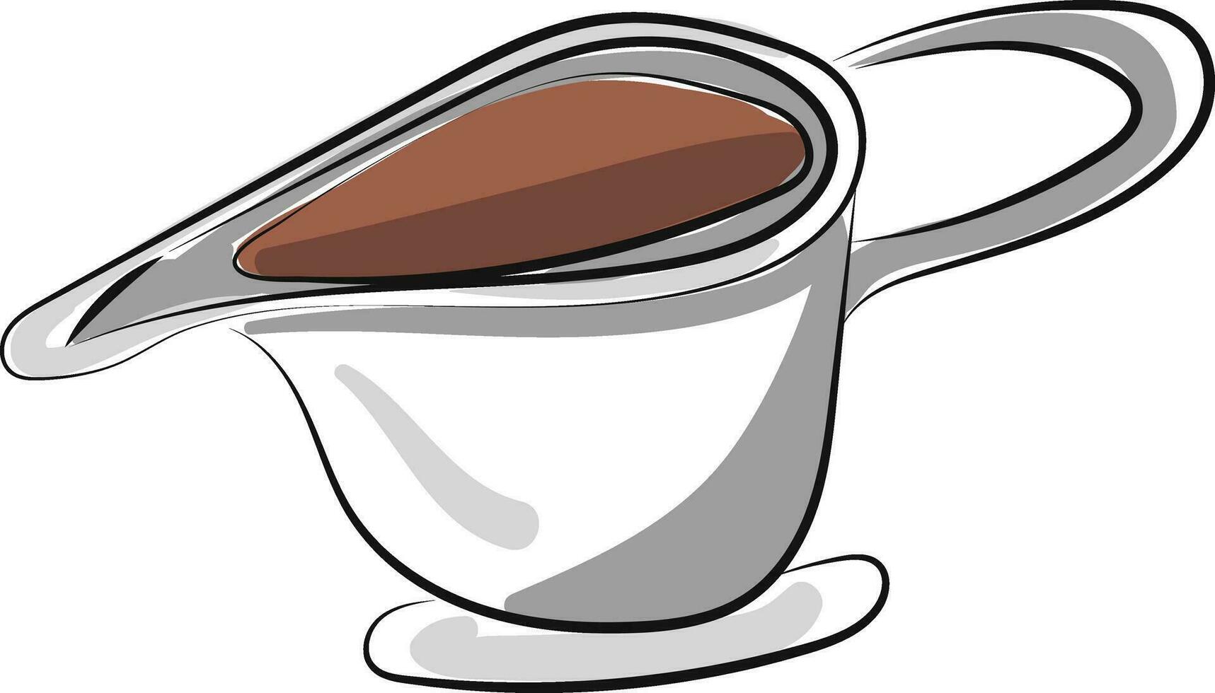 sauce dans tasse, vecteur ou Couleur illustration.