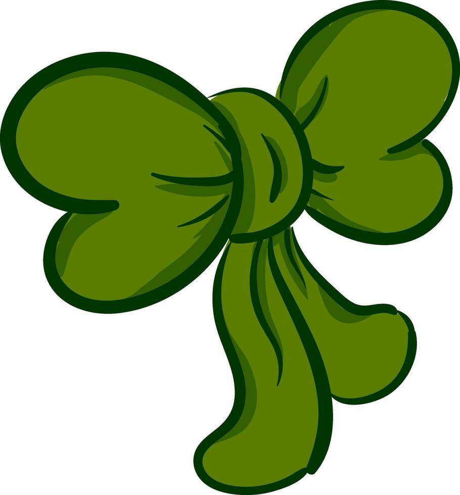 clipart de une vert arc vecteur ou Couleur illustration