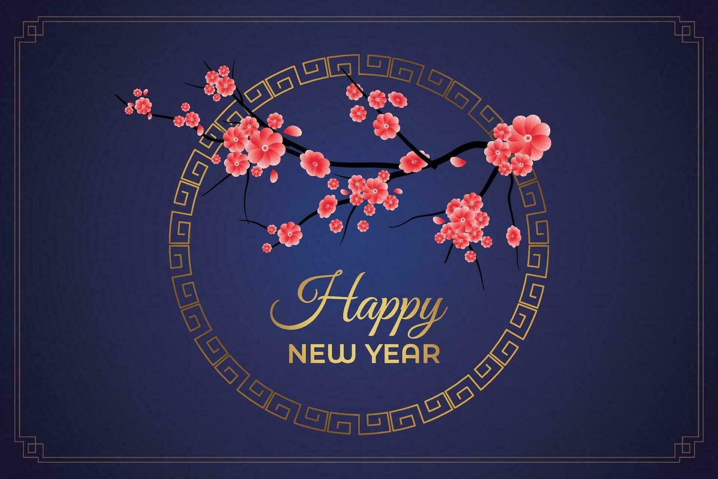 chinois lunaire Nouveau année Festival 2024 fête, content Nouveau année Contexte décoratif éléments. vecteur