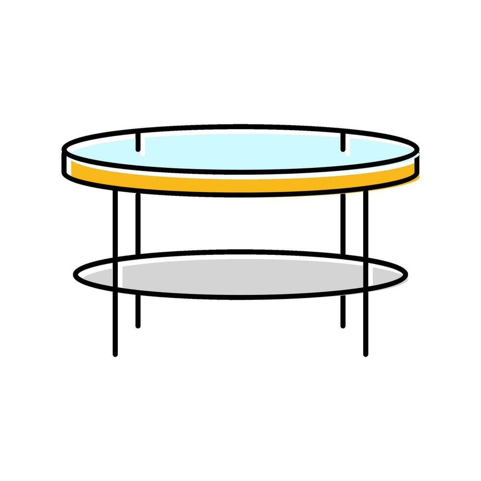 table vivant pièce Couleur icône vecteur illustration