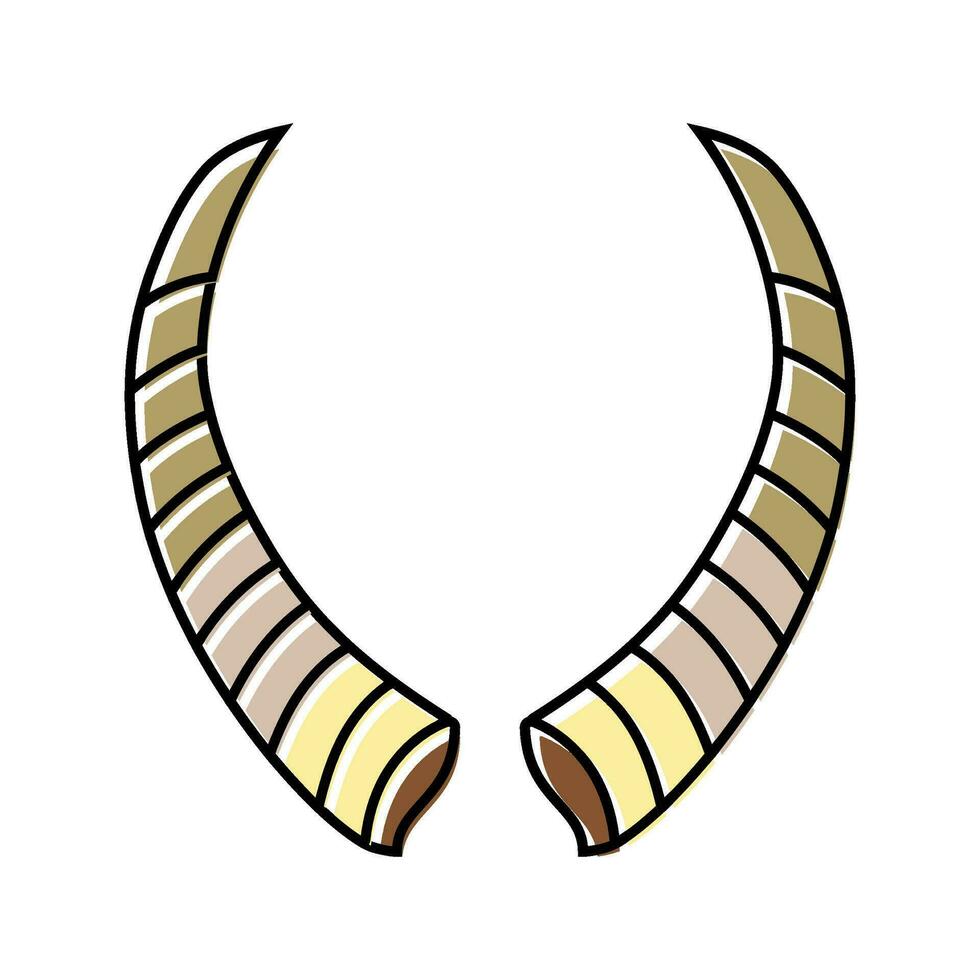 chèvre klaxon animal Couleur icône vecteur illustration