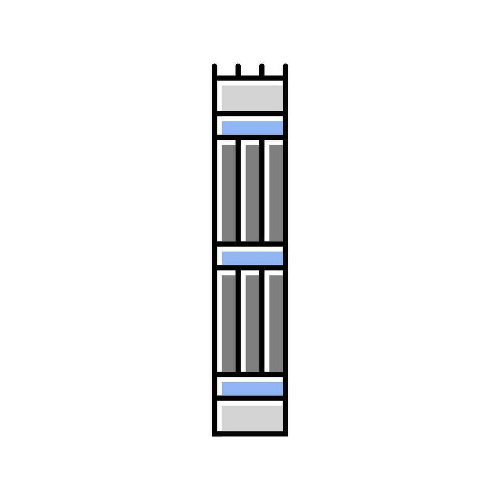 carburant Assemblée nucléaire énergie Couleur icône vecteur illustration