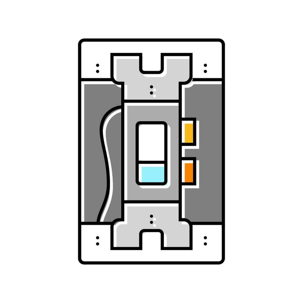 électrique commutateur électrique ingénieur Couleur icône vecteur illustration