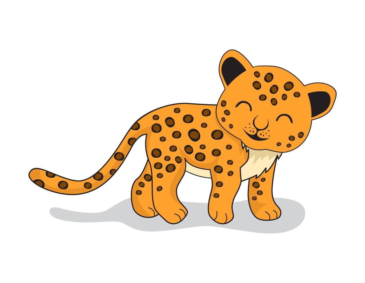 illustrations de dessins animés de jaguar vecteur
