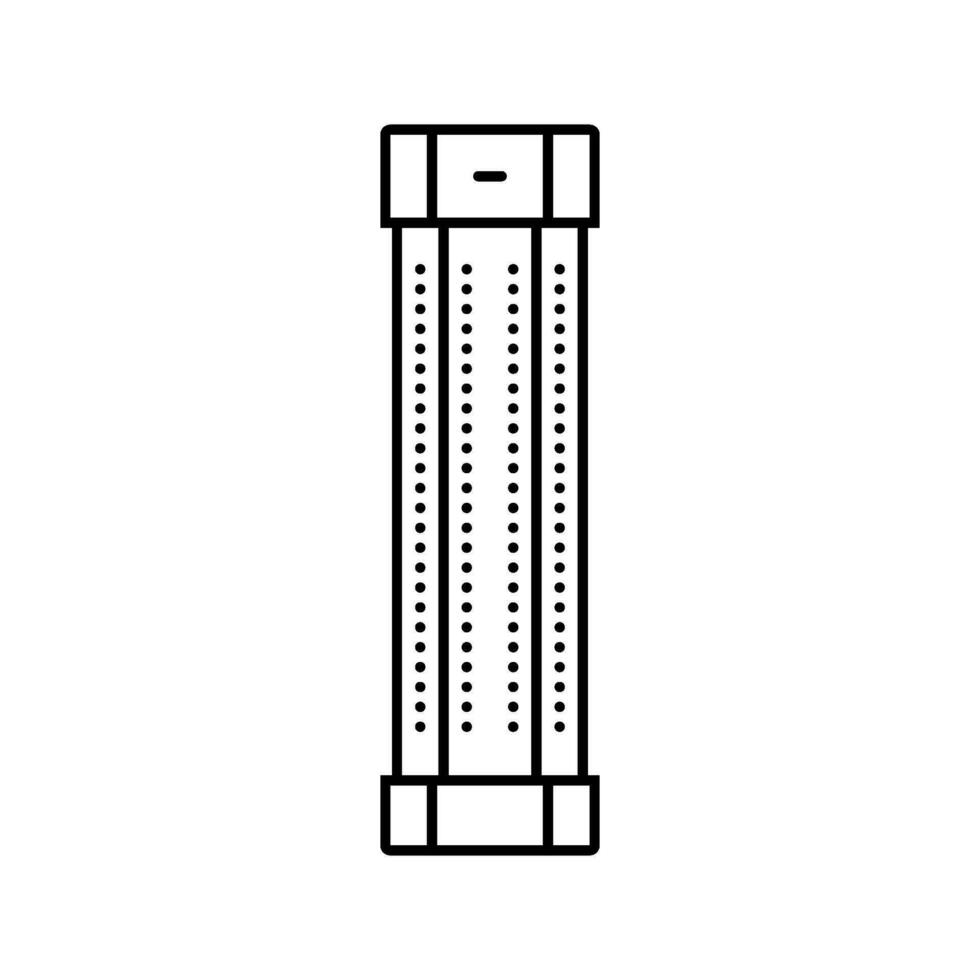 tube fumeur ligne icône vecteur illustration