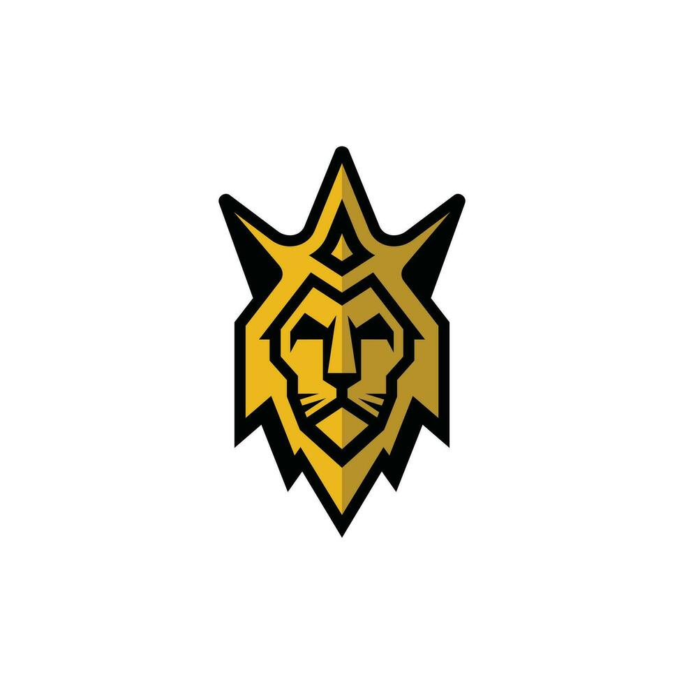 Lion Roi moderne logo conception, prime luxe marque identité icône. vecteur illustration