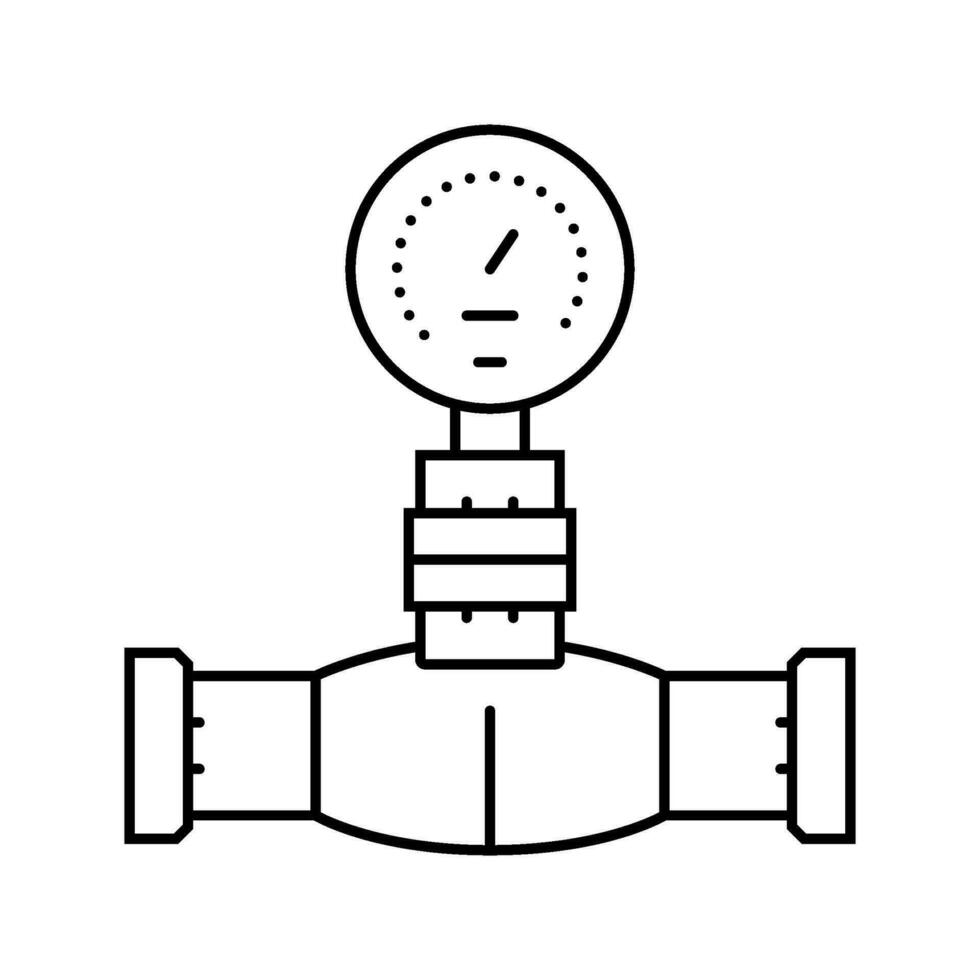 La technologie pipeline ligne icône vecteur illustration