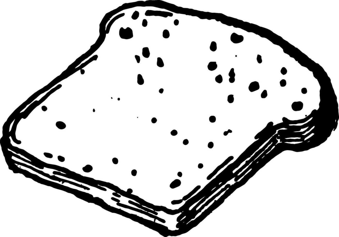 pain tranche, ancien illustration vecteur