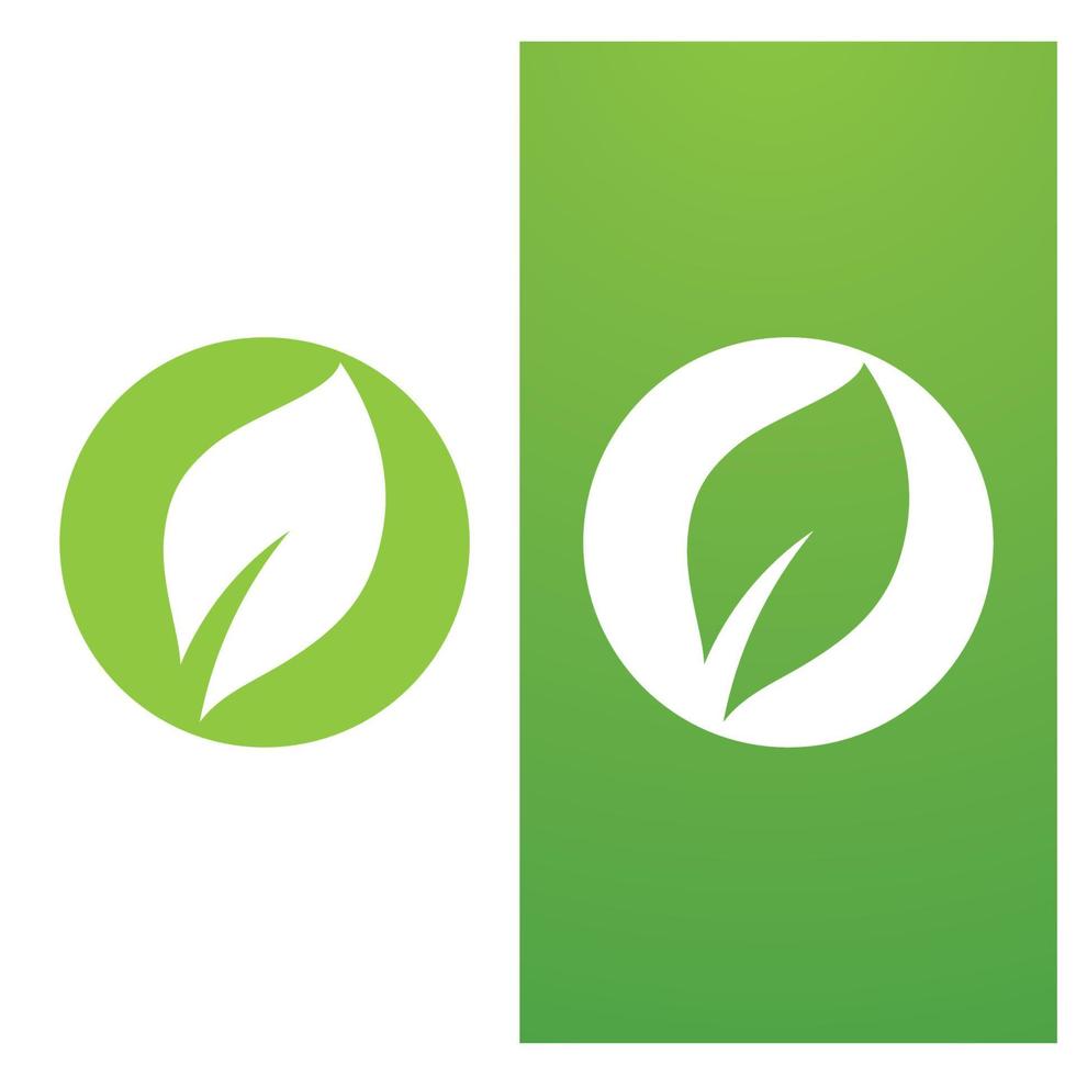 vecteur de modèle de logo et symbole vert feuille gratuit