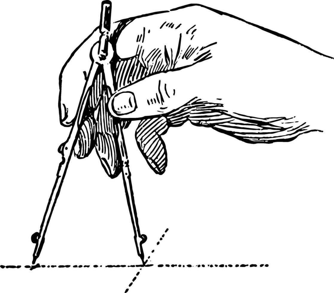 ajustement le boussole, ancien gravure. vecteur