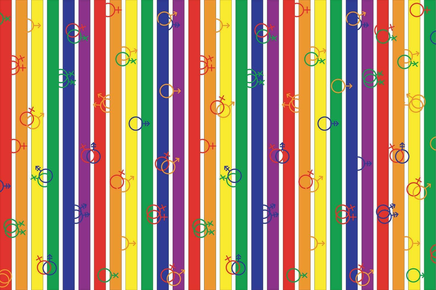 illustration, symbole et verticale bar Couleur de lgbtq Contexte. vecteur