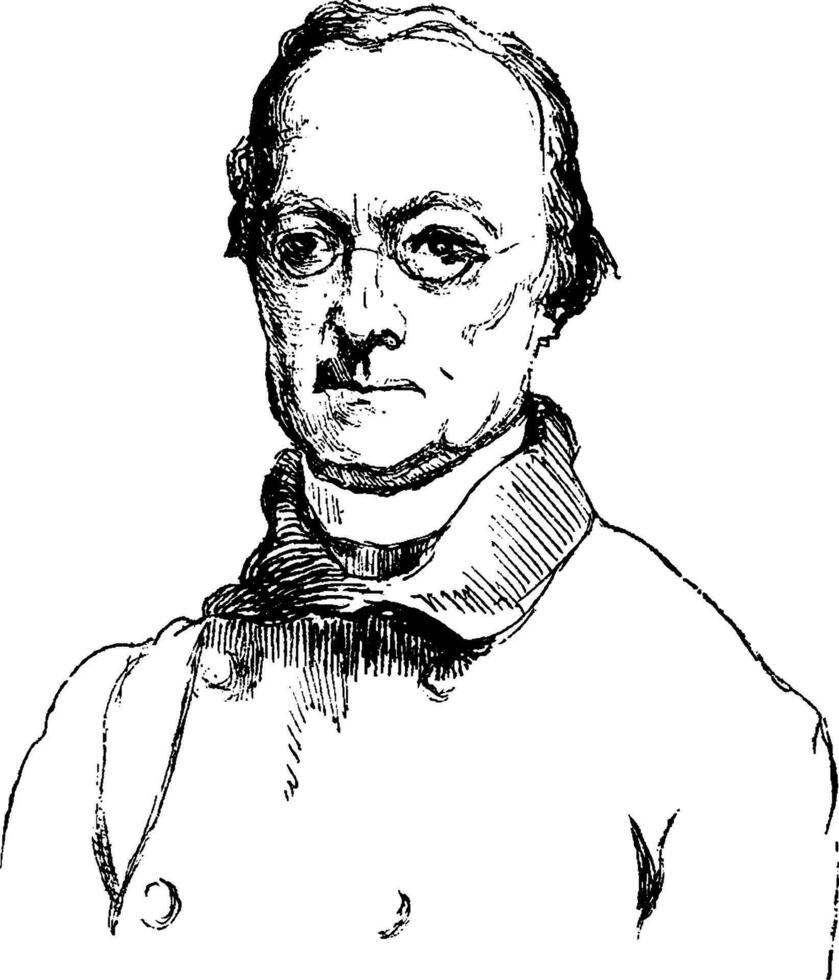 Charles Étienne brasseur de Bourbourg, ancien illustration vecteur