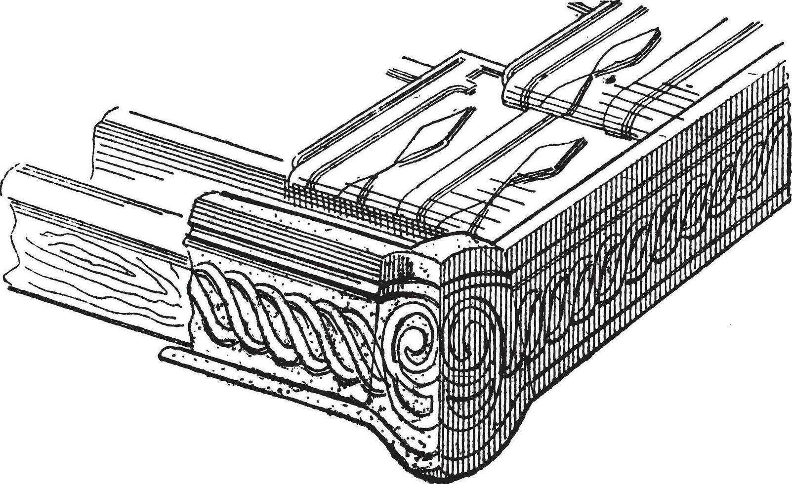 rivet, ancien gravure. vecteur