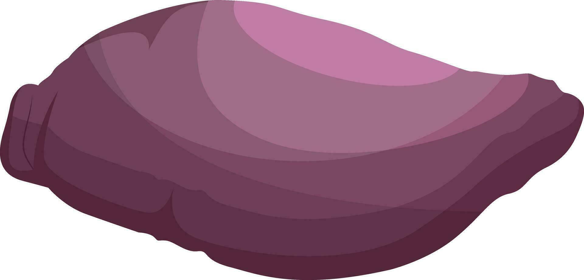violet maori Patate vecteur illustration de des légumes sur blanc Contexte.