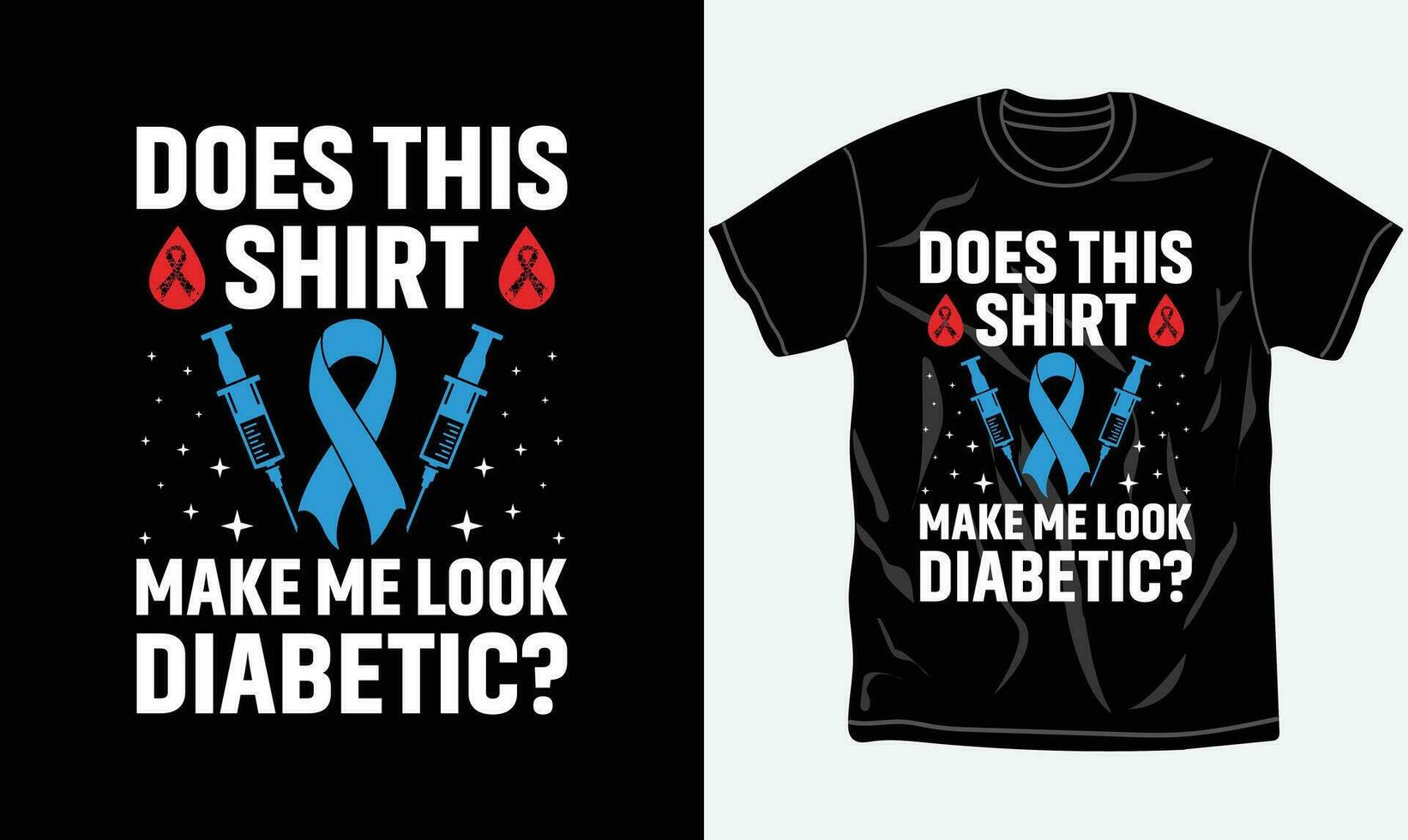 Diabète conscience T-shirt conception, typographie t chemise, lutte, imprimable vecteur déposer.