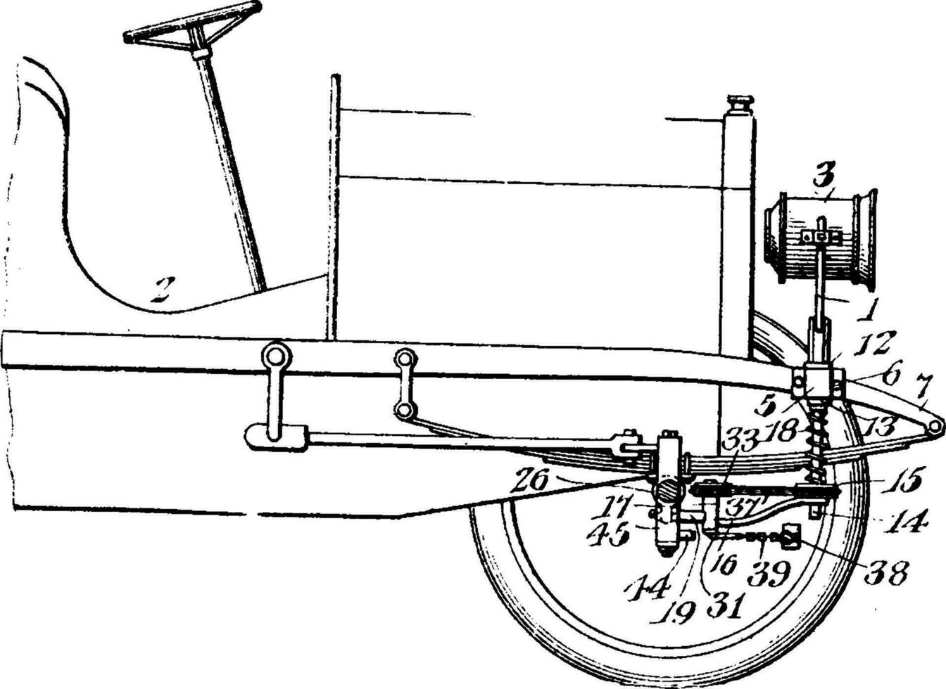 voiture phare, ancien illustration. vecteur