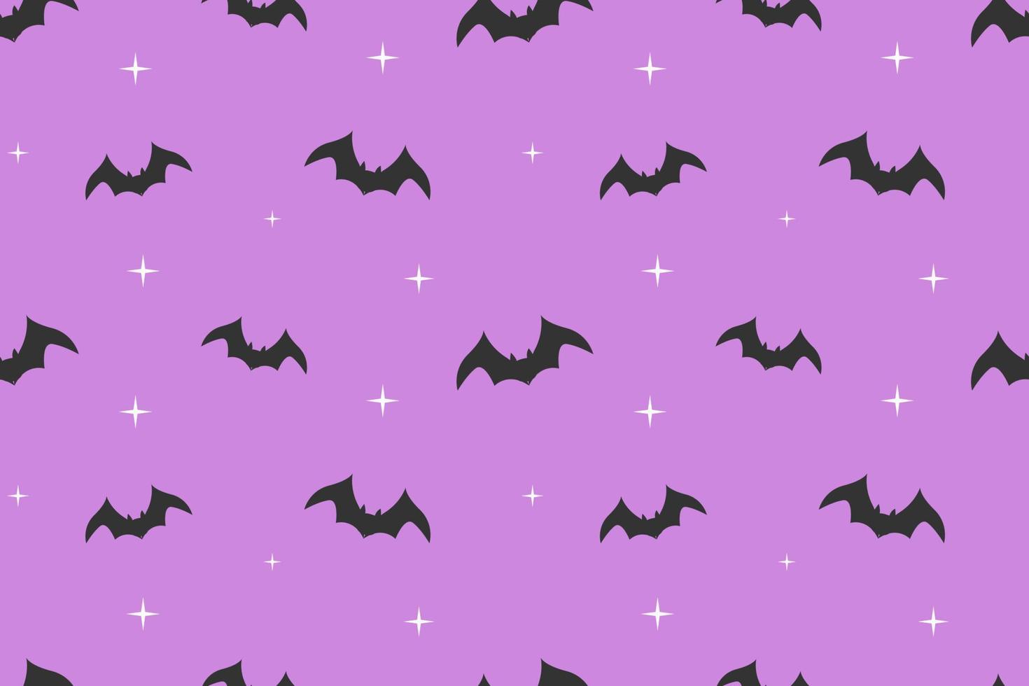 chauve-souris d'halloween avec motif violet clignotant motif transparent vecteur
