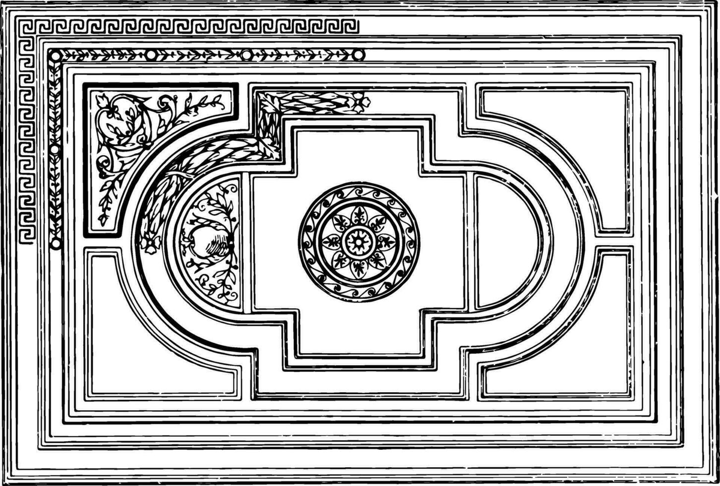 radial conception vocabulaire ancien gravure. vecteur