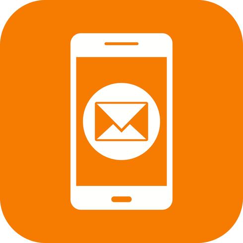 Icône de vecteur d&#39;application mobile Message