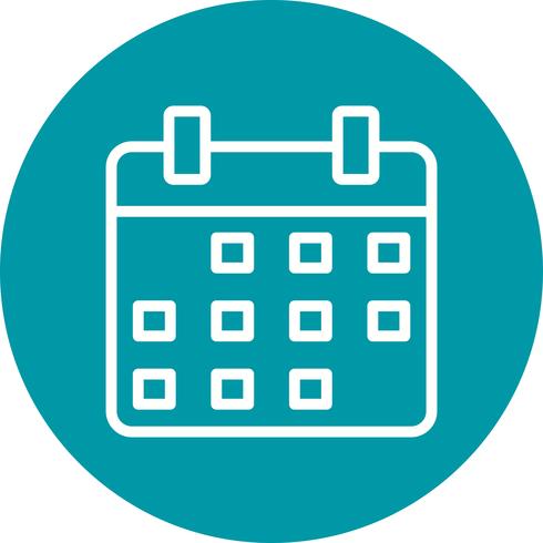 Icône de calendrier de vecteur