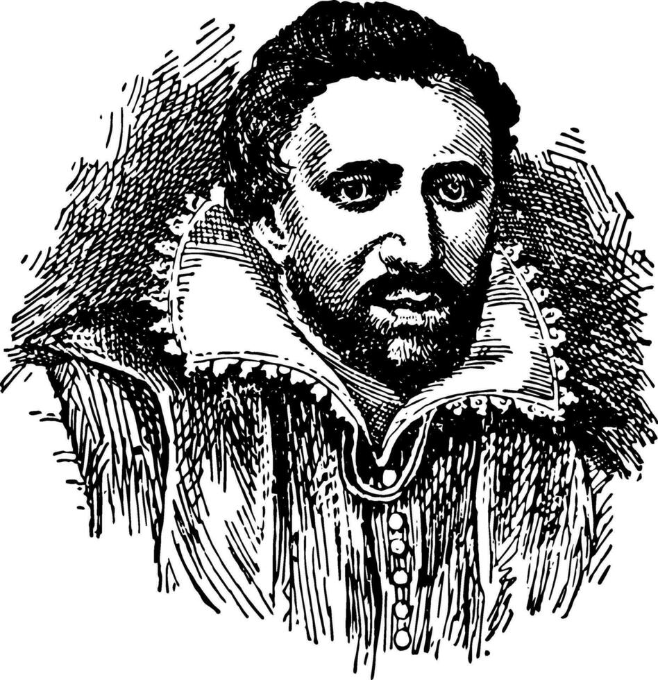 ben Jonson, ancien illustration vecteur