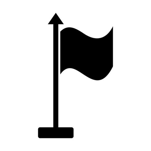 Drapeau, vecteur, icône vecteur