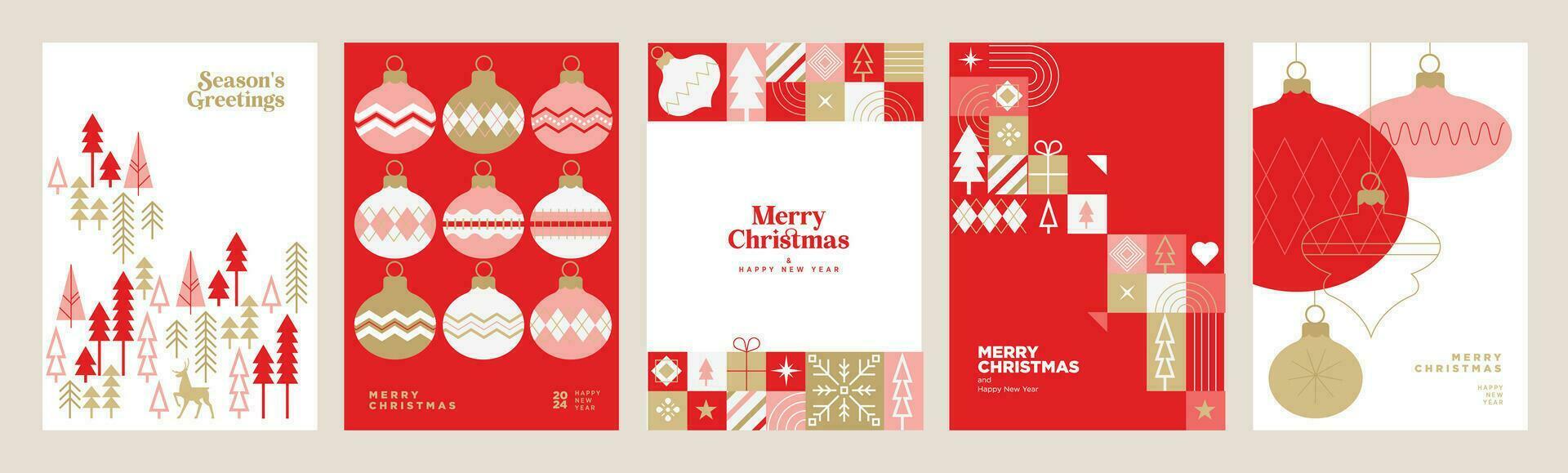 cartes de voeux joyeux noël et bonne année. concepts d'illustration vectorielle pour l'arrière-plan, carte de voeux, carte d'invitation à une fête, bannière de site Web, bannière de médias sociaux, matériel de marketing. vecteur