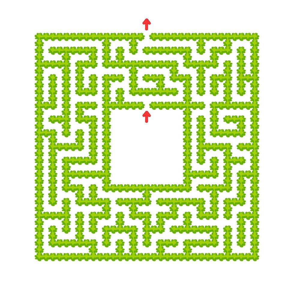 labyrinthe abstrait. jeu pour les enfants. casse-tête pour les enfants. style de bande dessinée. énigme du labyrinthe. illustration vectorielle de couleur. le développement de la pensée logique et spatiale. vecteur