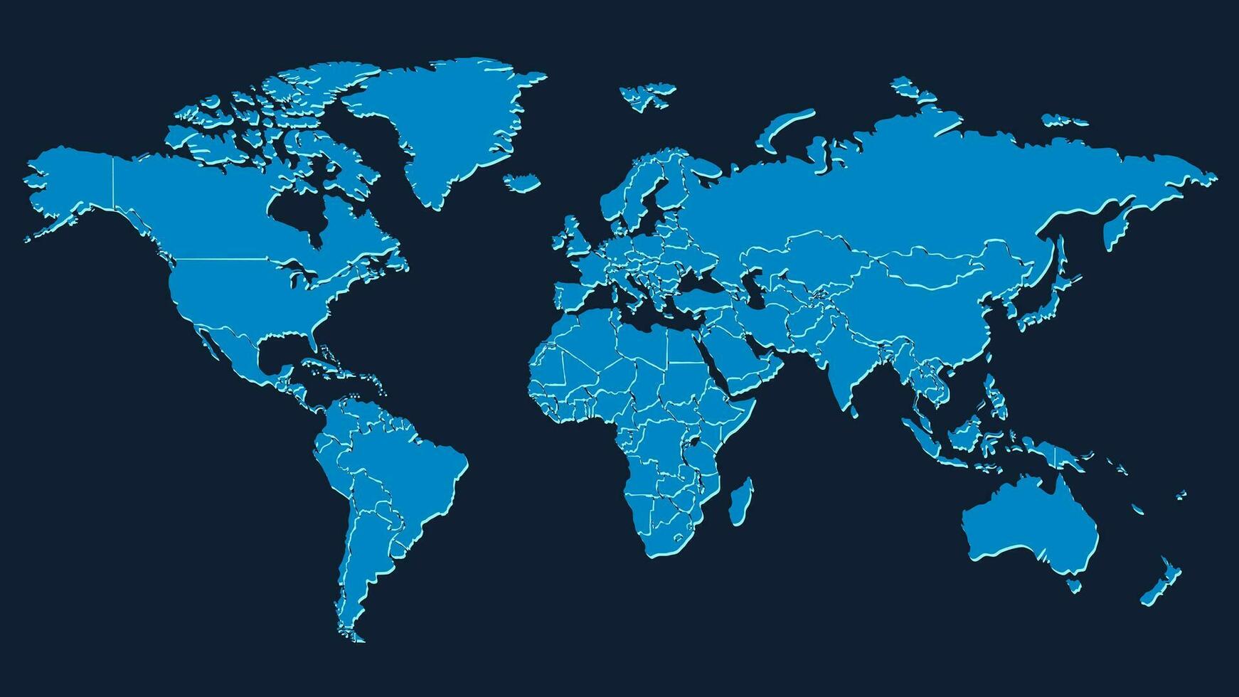 monde carte moderne abstrait.globe map.généralisé monde map.vector illustration vecteur