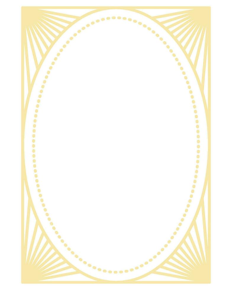 luxe d'or géométrique forme Cadre illustration vecteur