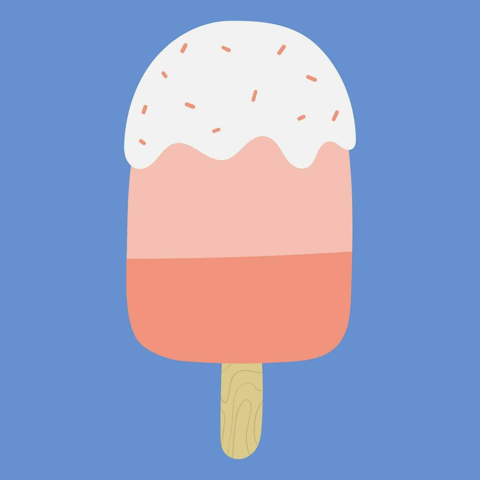 illustration de nourriture vecteur de crème glacée