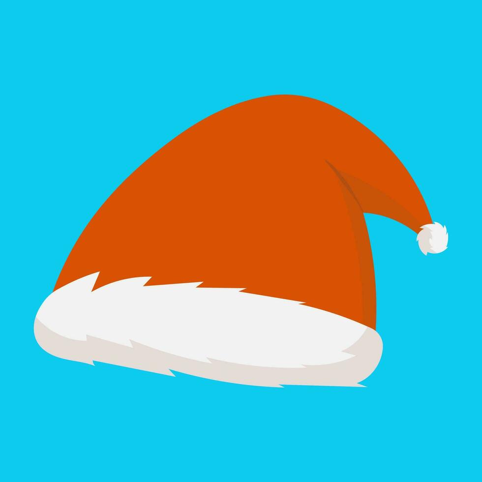 Père Noël Noël chapeau vecteur illustration