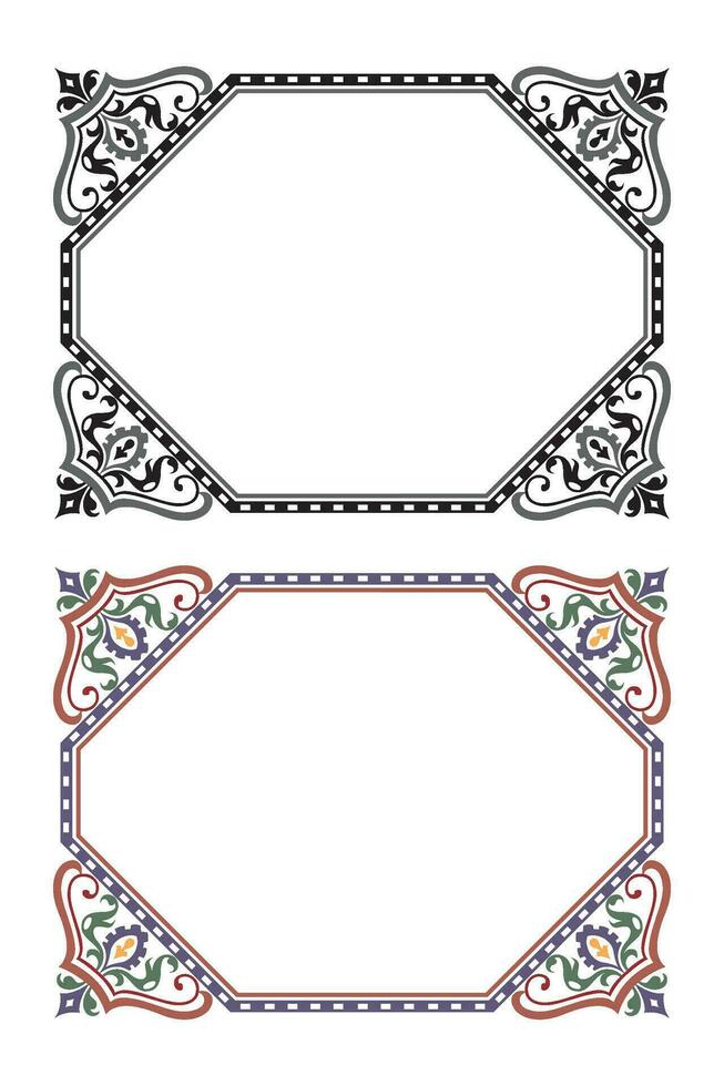 main tiré horizontal bannières ensemble avec rétro style rubans décoration éléments isolé vecteur illustration