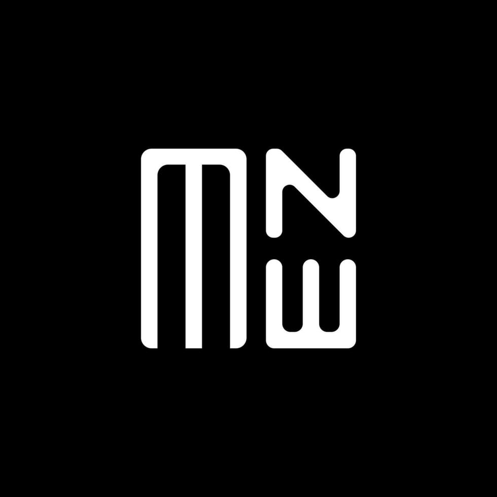 mnw lettre logo vecteur conception, mnw Facile et moderne logo. mnw luxueux alphabet conception
