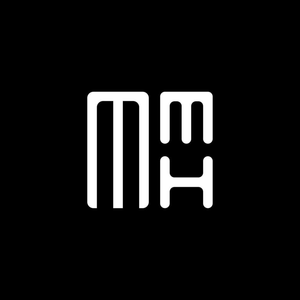 mmh lettre logo vecteur conception, mmh Facile et moderne logo. mmh luxueux alphabet conception