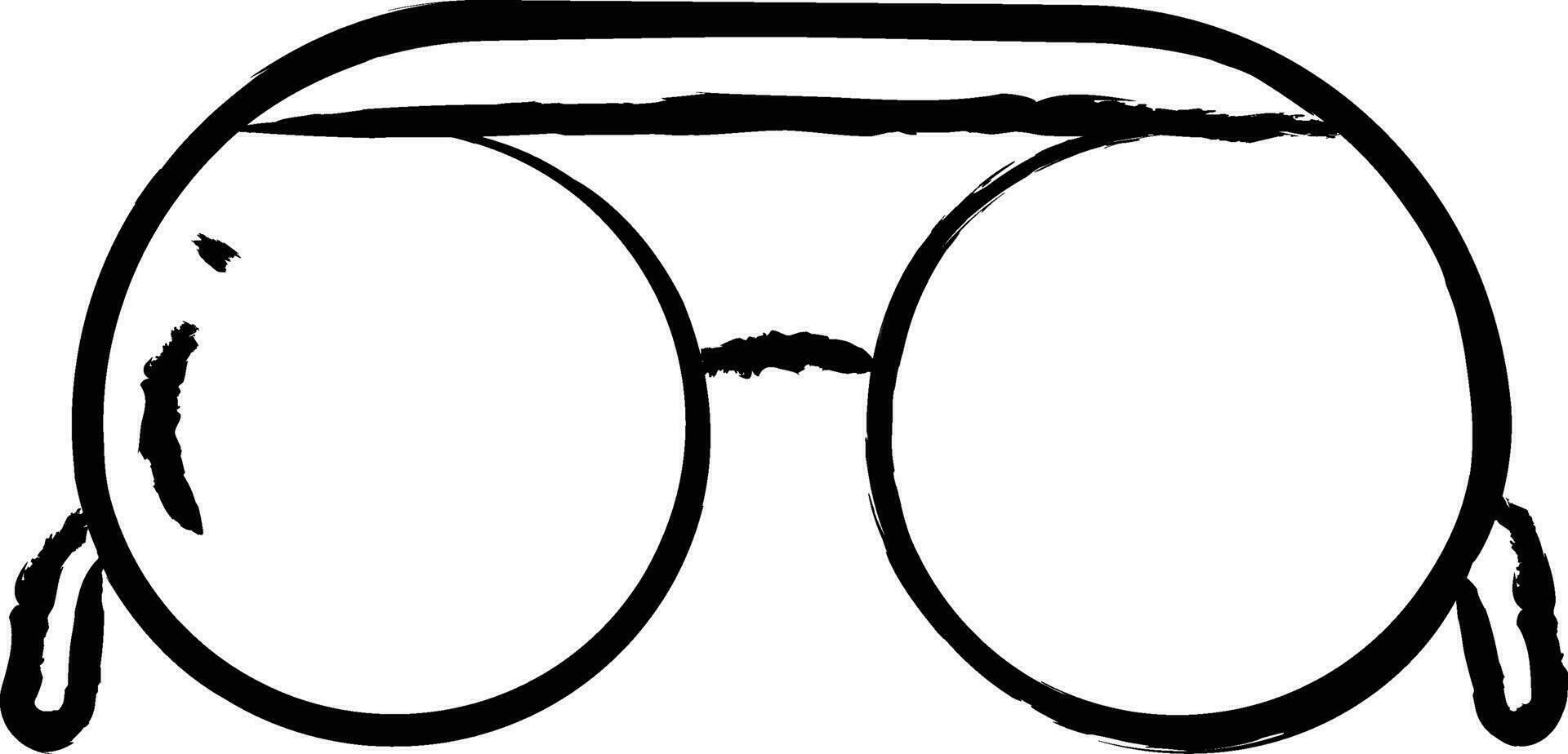 des lunettes de soleil main tiré vecteur illustration