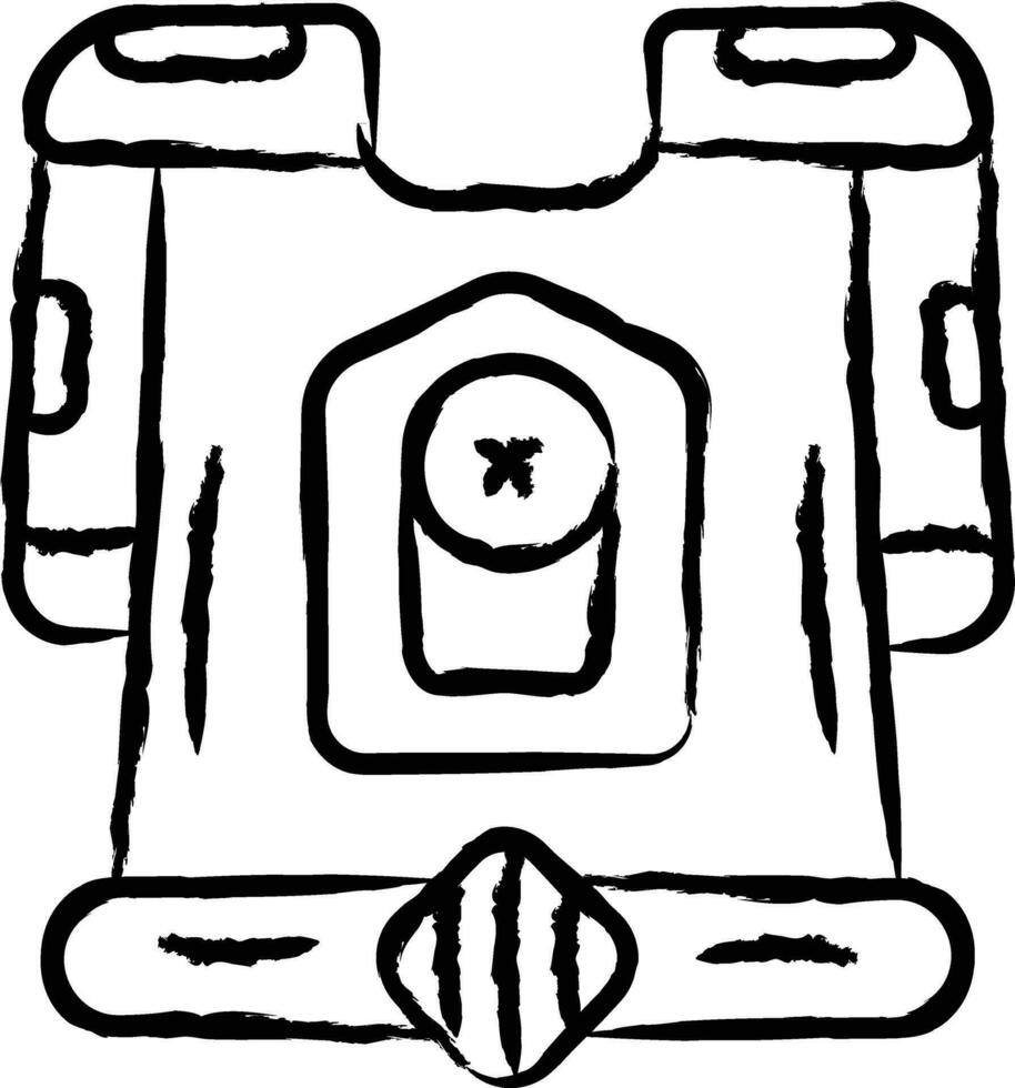 armure main tiré vecteur illustration