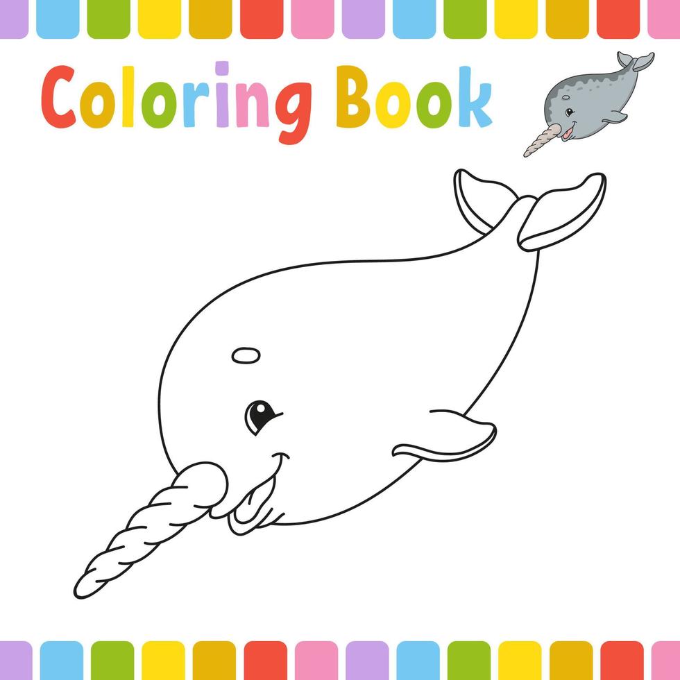 pages de livre de coloriage pour les enfants. illustration vectorielle de dessin animé mignon. vecteur