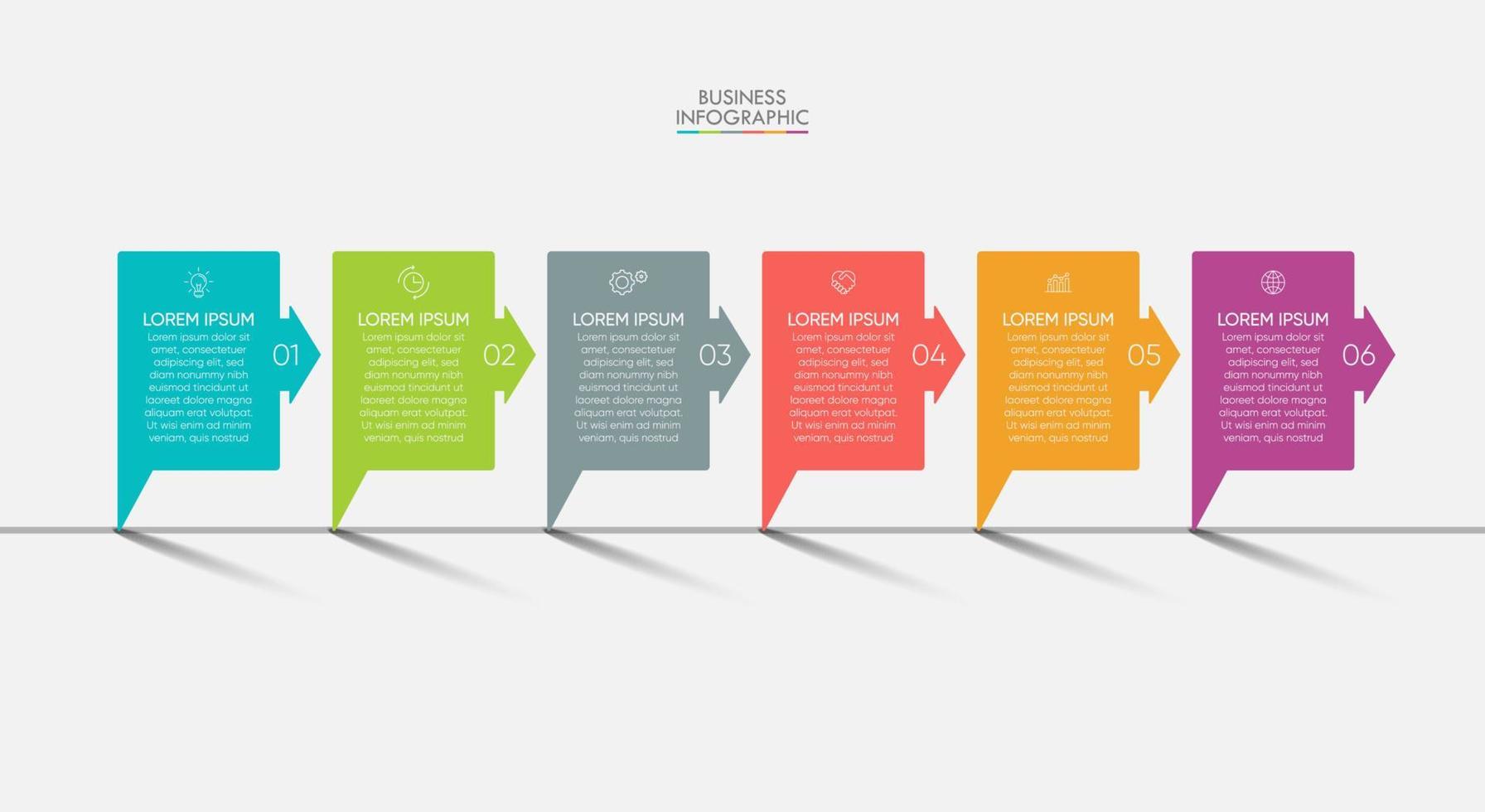 modèle d'infographie de présentation entreprise vecteur