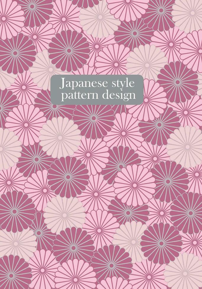 Japonais style modèle Contexte ou couverture conception. vecteur