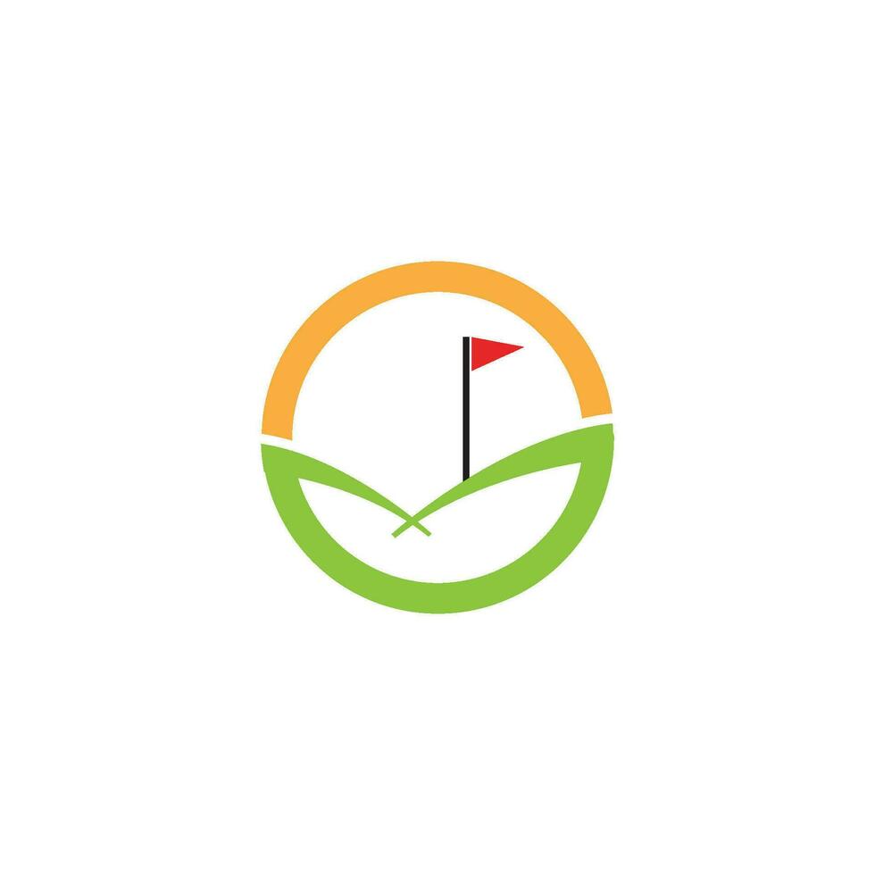 le golf logo modèle icône conception vecteur